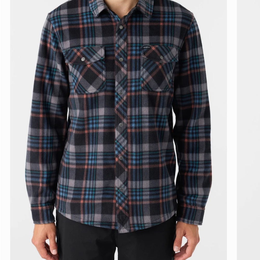 O’Neill Glacier Plaid Superfleece Standard Fit Shirt